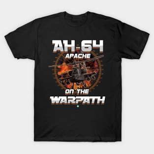 AH-64 Apache on the Warpath Helicopter Crew Gift T-Shirt